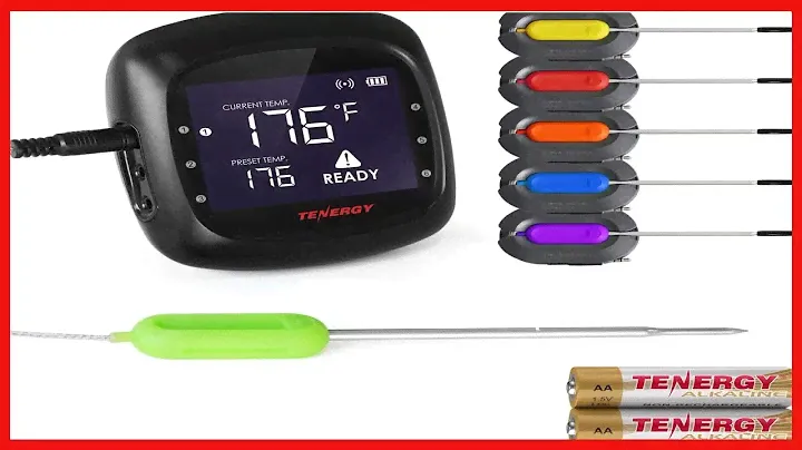 Tenergy Solis Digital Meat Thermometer, APP Controlled Wireless Bluetooth Smart BBQ Thermometer w/ 6