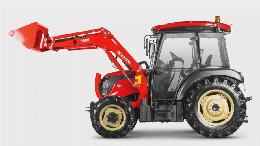 Фронтальный погрузчик Solis | Солис (50 HP/Cabin/4x4/8F+2R) Увеличенный ковш (3RD std bucket) в Москве-1
