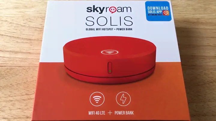 SkyRoam Solis International Wi-Fi Hotspot & Power Bank Unboxing 2-13-19