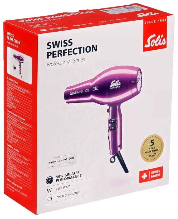 Фен Solis 968.67 Swiss Perfection violet-0